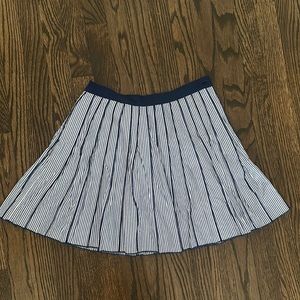 Vineyard Vines Pleated Striped Mini Skirt